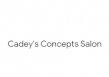 Cadey's Concepts Salon logo