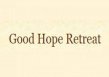 Good Hope Retreat logo