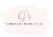 G's Fashionable Mobile Store logo