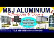 M & J Aluminium Windows & Doors logo