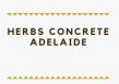 Herbs Concrete Adelaide logo