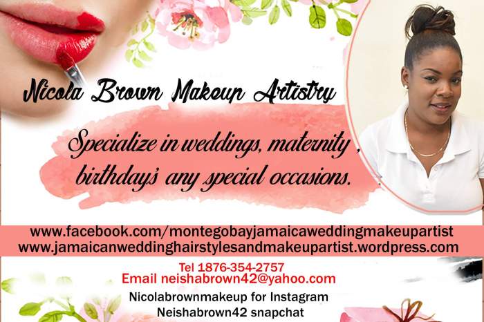 Jamaican Wedding Makeup Artist