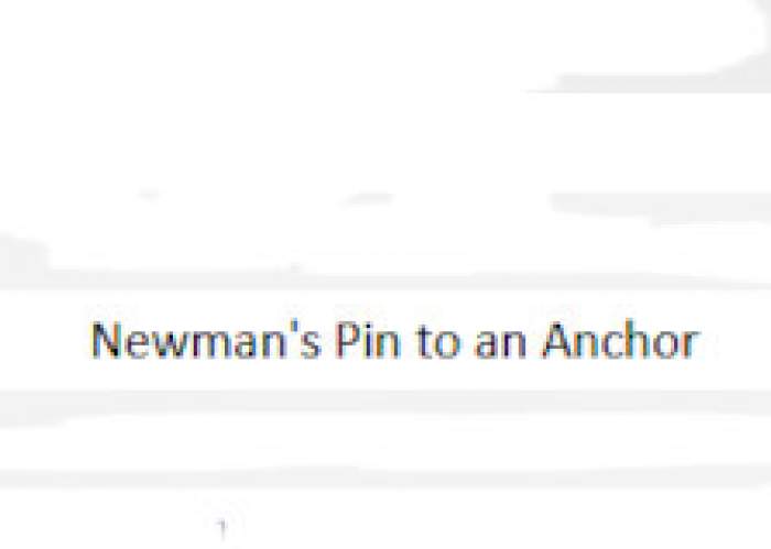 Newsman's Pin To An Anchor logo